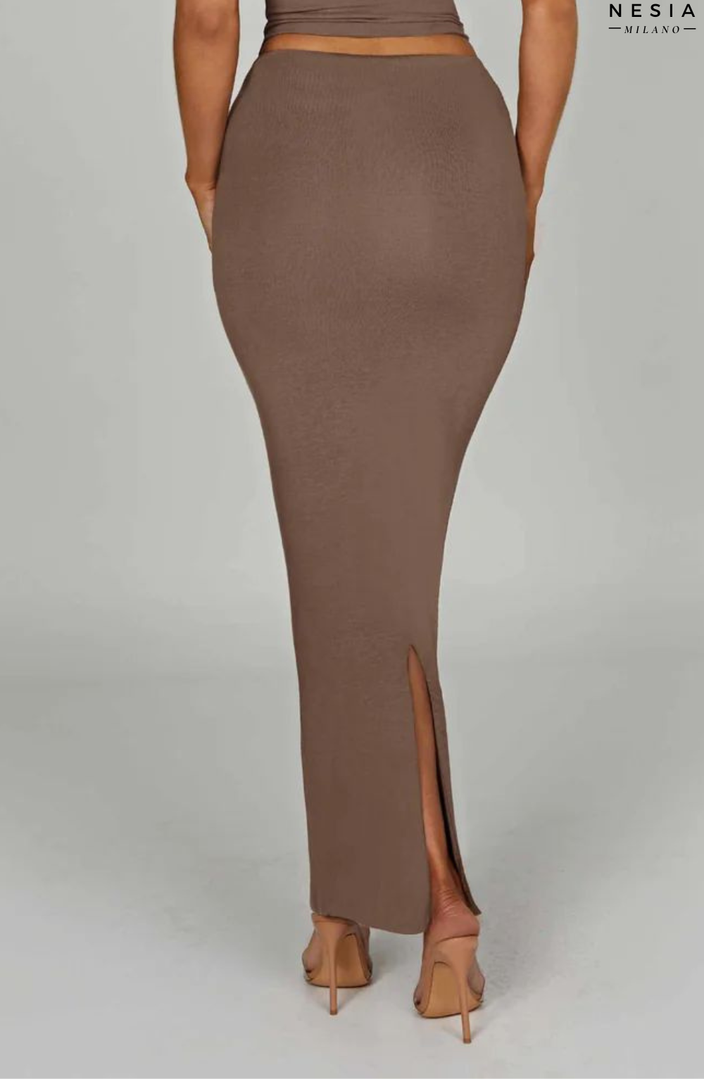 Mocha Long Skirt