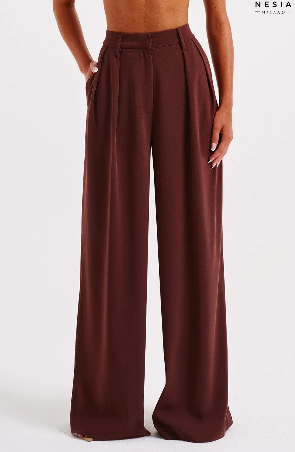 Braune Oversize-Hose von Nesia