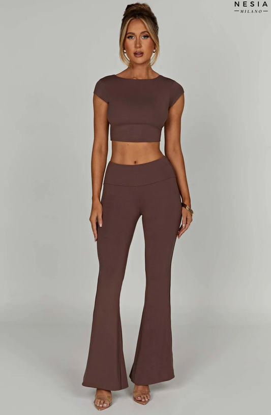 Chocolate Relaxed Pants by Nesia